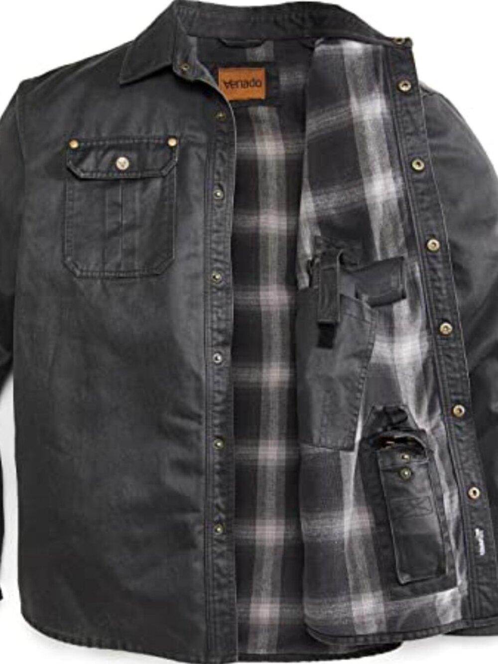 Bountyman Concealed Carry Shirt Jacket - Black | Large